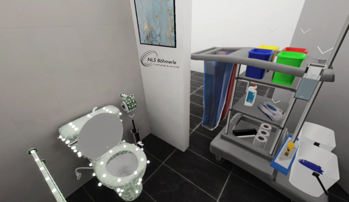 VR-Schulung Reinigungsdienst